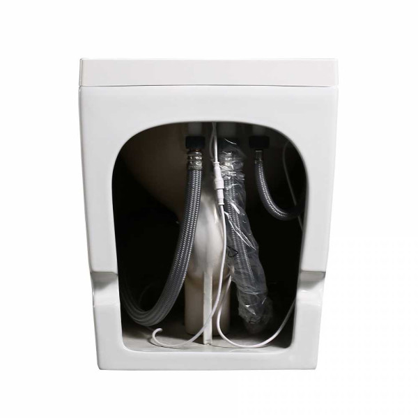 Унитаз напольный Abber Bequem с импульсным смывом, белый (AC1114P)