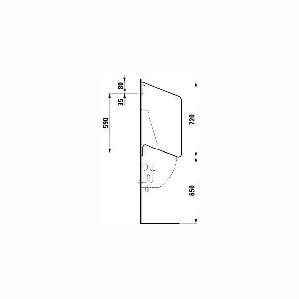 Перегородка для писсуаров Laufen 760*400*730 (8.4760.0.000.000.1) Перегородка для писсуаров Laufen 760*400*730 (8.4760.0.000.000.1)