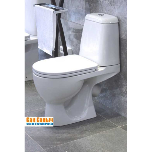 Унитаз-компакт Sanita Luxe Max 615х345х745 с сиденьем с микролифт Унитаз-компакт Sanita Luxe Max 615х345х745 с сиденьем с микролифт