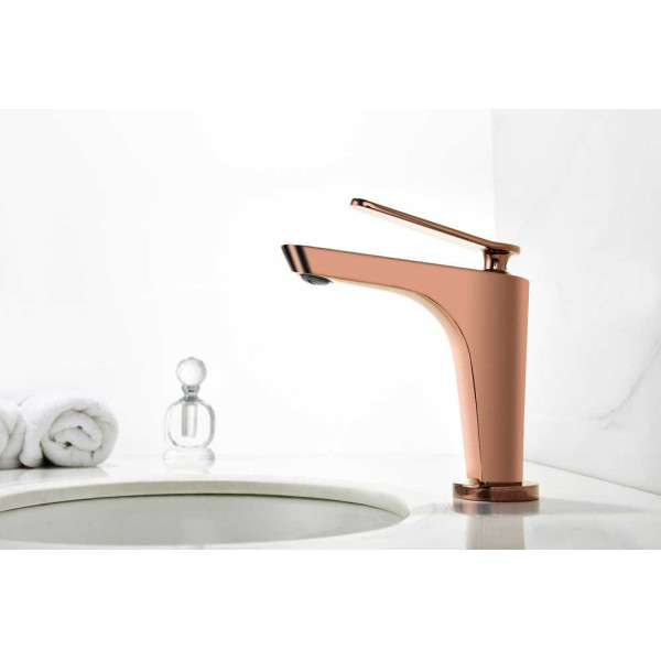 Смеситель для раковины Abber Zeitlos розовое золото (AF8909RG)
