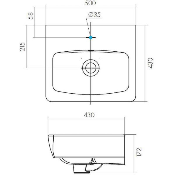 Раковина подвесная Santek Нео-50 (1WH302184) Раковина подвесная Santek Нео-50 (1WH302184)
