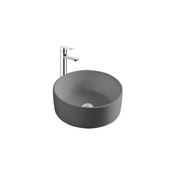 Раковина накладная Aquatek 40x40x16,5 матовый серый (AQ5118-MG) Раковина накладная Aquatek 40x40x16,5 матовый серый (AQ5118-MG)