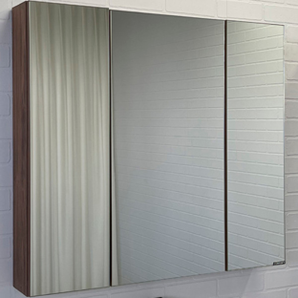 Шкаф зеркальный Comforty Соло 900x150x800 дуб темно-коричневый (00-00010980) Шкаф зеркальный Comforty Соло 900x150x800 дуб темно-коричневый (00-00010980)