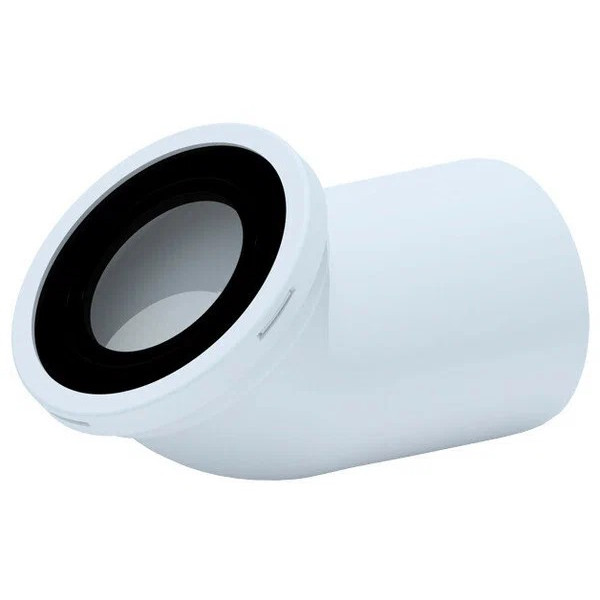 Отвод для унитаза 45 град. АНИ АНИ пласт (W4220) Отвод для унитаза 45 град. АНИ АНИ пласт (W4220)