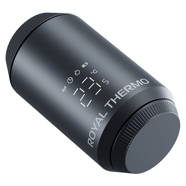 Головка термостатическая М30х1,5 Royal Thermo Smart Heat 2.0 электронная (черная) (RATESH23015BL) Головка термостатическая М30х1,5 Royal Thermo Smart Heat 2.0 электронная (черная) (RATESH23015BL)