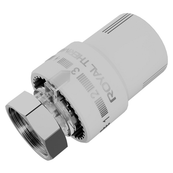 Головка термостатическая М30х1,5 Royal Thermo жидкостная (белая) (RTO 08.01) Головка термостатическая М30х1,5 Royal Thermo жидкостная (белая) (RTO 08.01)