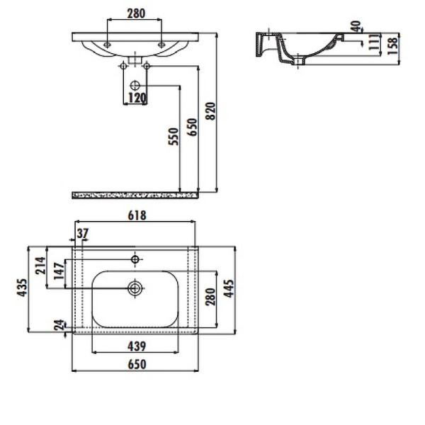 Раковина мебельная Creavit Eksen 65x44,5 белая (EK065-00CB00E-0000) Раковина мебельная Creavit Eksen 65x44,5 белая (EK065-00CB00E-0000)