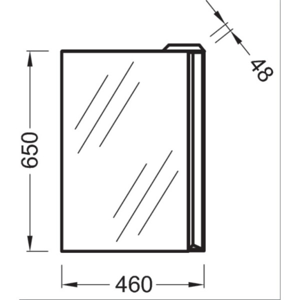 Зеркало Jacob Delafon Reve 460x480x650 (EB581-NF)