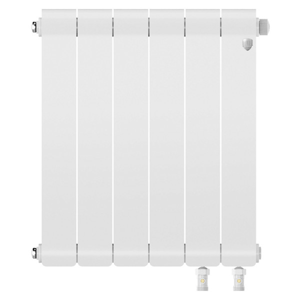 Радиатор биметаллический Royal Thermo Infinity 500 Bianco Traffico VR80 (6 секций) Белый (RTINVR805006) Радиатор биметаллический Royal Thermo Infinity 500 Bianco Traffico VR80 (6 секций) Белый (RTINVR805006)