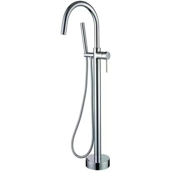 Смеситель напольный Boheme Uno хром с душевым комплектом (469-CR) Смеситель напольный Boheme Uno хром с душевым комплектом (469-CR)