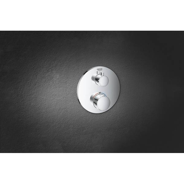 Смеситель для душа Grohe Grohtherm внешняя часть с термостатом хром (24076000)