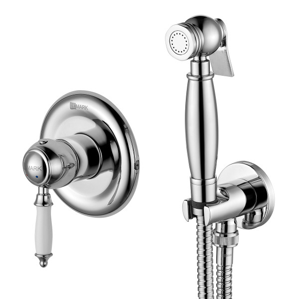 Смеситель Lemark Villa с гигиеническим душем, встраиваемый хром (LM4819C)