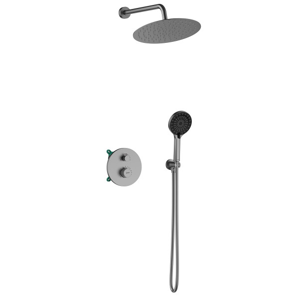 Душевая система Lemark Beluga встраиваемый графит (LMF-8065B-GM)