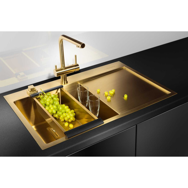 Смеситель для кухни Omoikiri Nagano-LG светлое золото (4994178)