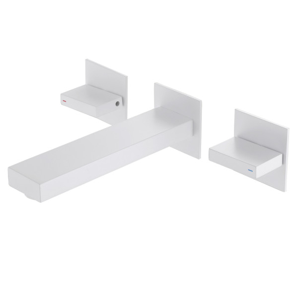 Смеситель для раковины Abber Daheim белый матовый (AF82122W) Смеситель для раковины Abber Daheim белый матовый (AF82122W)