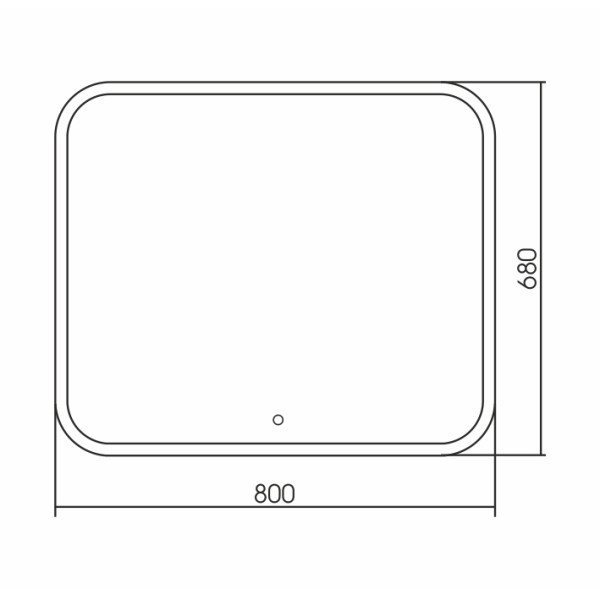Зеркало Azario Стив 800х680 LED-подсветка с диммером, сенсорный выключатель (ФР-00001137) Зеркало Azario Стив 800х680 LED-подсветка с диммером, сенсорный выключатель (ФР-00001137)