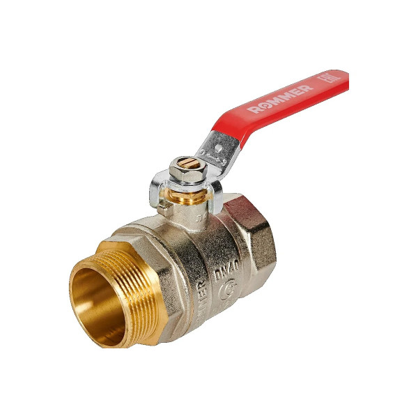 Кран 1 1/2" ВН шаровый Rommer (ГОСТ, красная ручка) RBV-0002-2210340 Кран 1 1/2" ВН шаровый Rommer (ГОСТ, красная ручка) RBV-0002-2210340