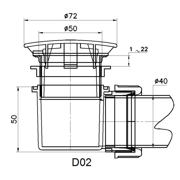 Сифон для душевых поддонов RGW Velplex QYD-02 (18241102-01) Сифон для душевых поддонов RGW Velplex QYD-02 (18241102-01)