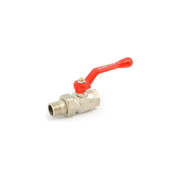 Кран 1 1/2" шаровый со сгоном Uni-Fitt Etalon (ГОСТ, красная ручка) 113L6000 Кран 1 1/2" шаровый со сгоном Uni-Fitt Etalon (ГОСТ, красная ручка) 113L6000
