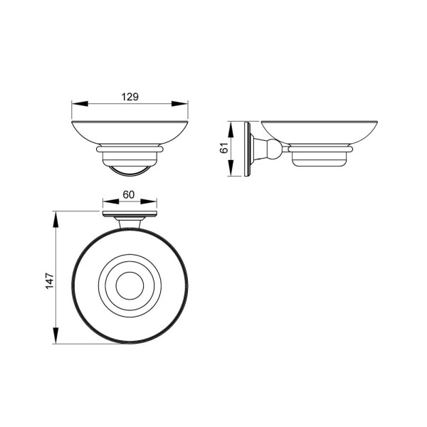 Мыльница Timo Nelson 150021/00 chrome (150021/00)