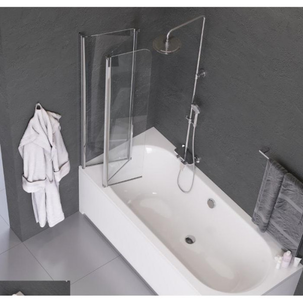 Душевая шторка на ванну EXCELLENT Fliper 120 см левая (KAAX.1309.1200.LE)