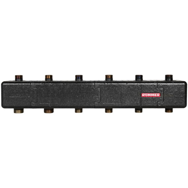 Коллектор распределительный Rommer 1"*1 1/4" на 3(5) контура (сталь, до 80 кВт) в теплоизоляции (RDG-1016-004035) Коллектор распределительный Rommer 1"*1 1/4" на 3(5) контура (сталь, до 80 кВт) в теплоизоляции (RDG-1016-004035)