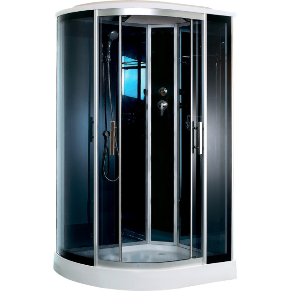 Душевая кабина Timo T-1102P R 120x85x220 стекло тонированное, профиль хром (T-1102P R) Душевая кабина Timo T-1102P R 120x85x220 стекло тонированное, профиль хром (T-1102P R)