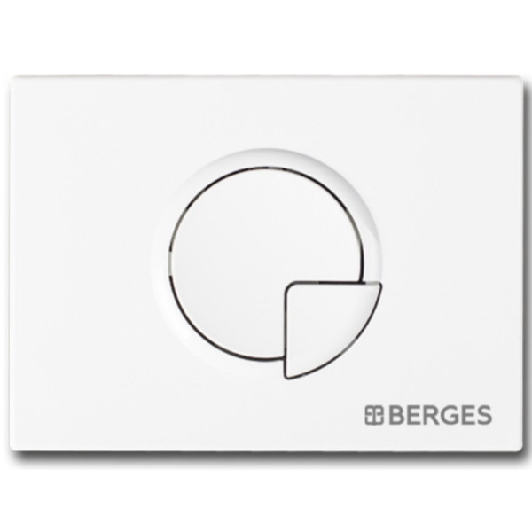 Клавиша смывная Berges для инсталляции Novum R4 Soft Touch белая (040024)