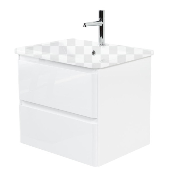 Тумба подвесная BelBagno Albano-CER 60 см Bianco Lucido (Albano-CER-600-2C-SO-BL)