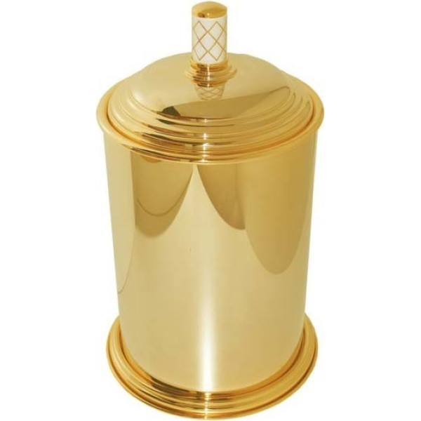Ведро для мусора Boheme Murano 27x27x36 золото (10907-W-G)