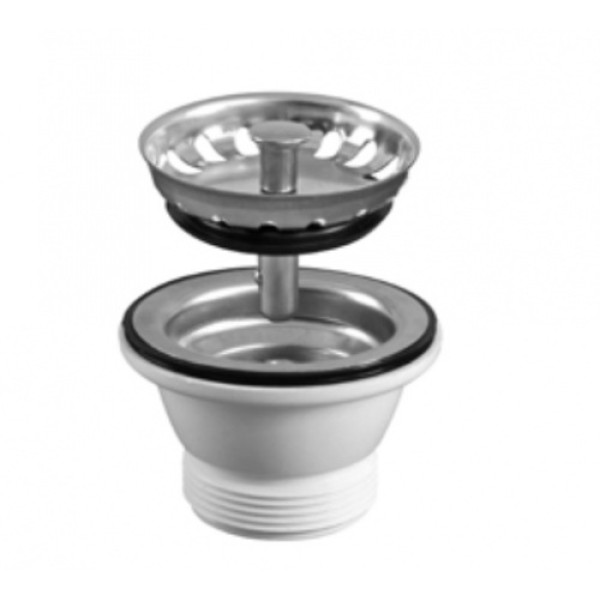 Выпуск для мойки Miano 1 1/2"x70 мм. с нерж. решеткой и съемным фильтром 52 мм. (M1132) Выпуск для мойки Miano 1 1/2"x70 мм. с нерж. решеткой и съемным фильтром 52 мм. (M1132)