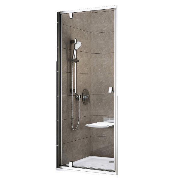 Дверь душевая Ravak Pivot 80x190 стекло прозрачное, профиль сатин (03G40U0Z1)