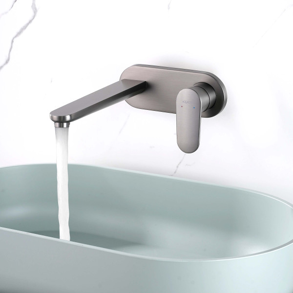 Смеители для раковины Aquatek Ника встраиваемый оружейная сталь (AQ1813BGM)