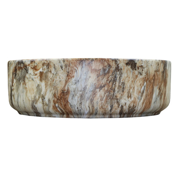 Раковина накладная Azario 35,5x35,5x12 серый мраморный (AZ-3134-M83)