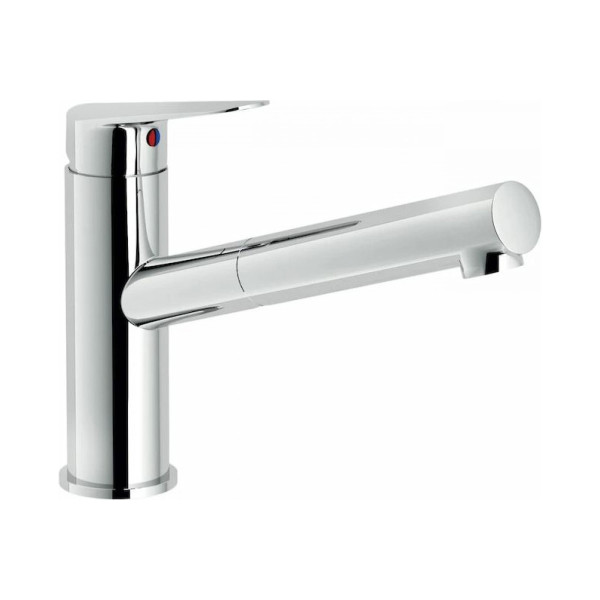 Смеситель для кухни Nobili Blues хром, с вытяжным изливом (BS101117CR) Смеситель для кухни Nobili Blues хром, с вытяжным изливом (BS101117CR)