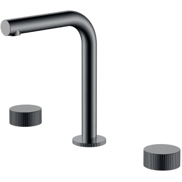 Смеситель для раковины на 3 отв.Boheme Stick SGM (графит глянец) (152-SGM.3) Смеситель для раковины на 3 отв.Boheme Stick SGM (графит глянец) (152-SGM.3)