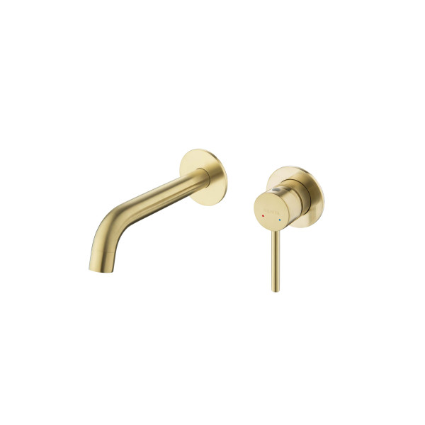 Смеситель для раковины Aquatek Европа встроенный (внешняя и скрытая часть) шлифованное золото (AQ1313BG)