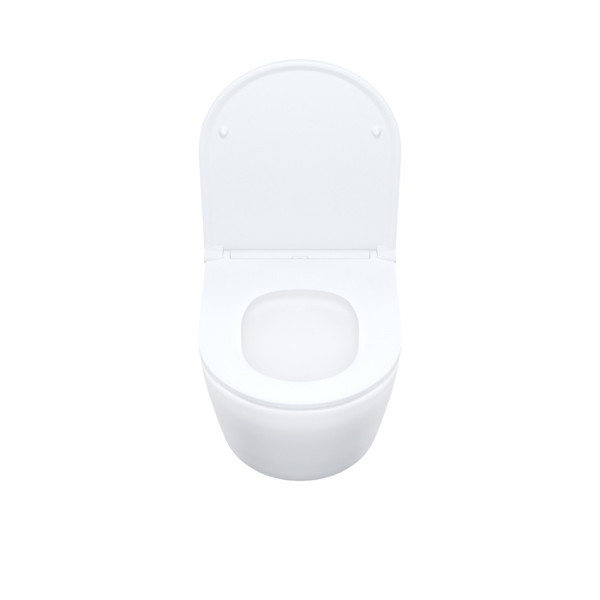 Унитаз подвесной Iddis Blanco Q безободковый с сиденьем soft-close белый (BLQNDSEI25)