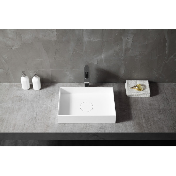 Раковина накладная Abber Stein 500x350 белый матовый (AS2621) Раковина накладная Abber Stein 500x350 белый матовый (AS2621)