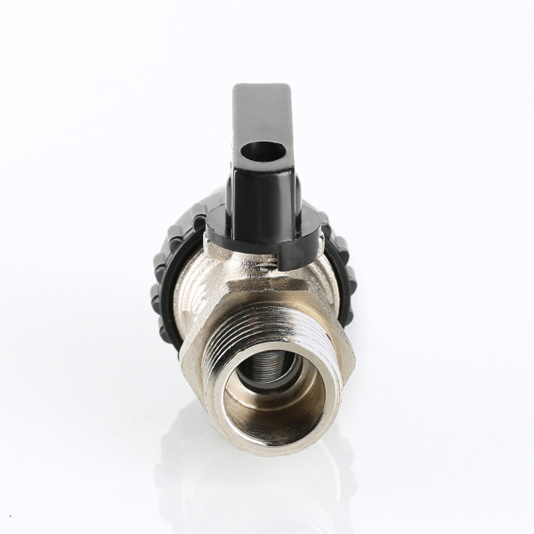 Кран 1/2" Н шаровый сливной со штуцером Valtec (чёрная ручка) VT.430.N.04 Кран 1/2" Н шаровый сливной со штуцером Valtec (чёрная ручка) VT.430.N.04