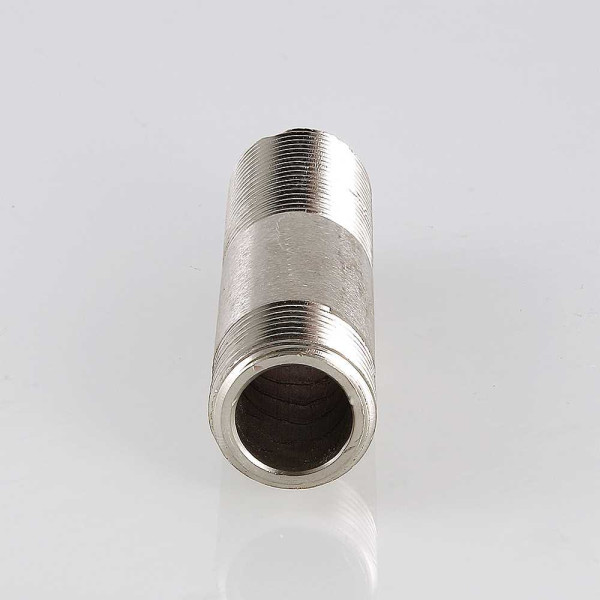 Сгон трубный 1/2"х100 мм. Valtec (никель) (VTr.653.N.0410) Сгон трубный 1/2"х100 мм. Valtec (никель) (VTr.653.N.0410)