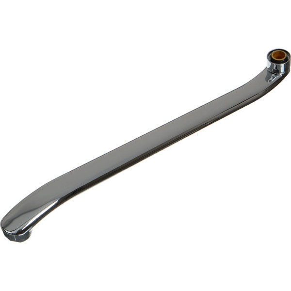 Излив Melodia для смесителя для ванны плоский S-образный с аэратором 40см (MKP20708P)