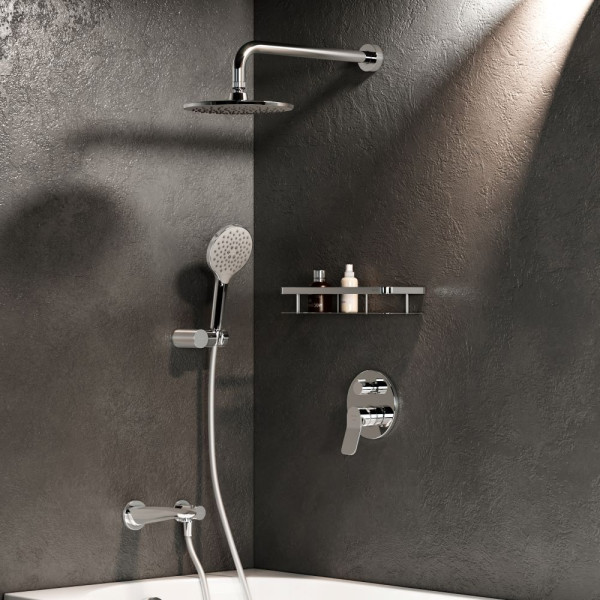 Смеситель для ванны и душа AM.PM X-Joy с душевым набором хром (FB85A3RH10)