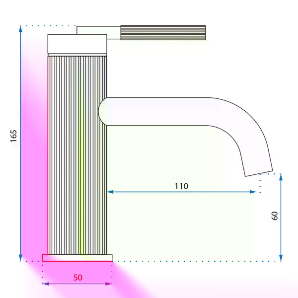 Смеситель для раковины Rea Argon золото матовое (REA-B7801) Смеситель для раковины Rea Argon золото матовое (REA-B7801)