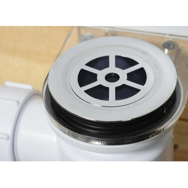 Сифон McAlpine 70*40 для душ.поддона (белый) c отводом гофр.переходным 40*50 мм. (MRS2CB-F)