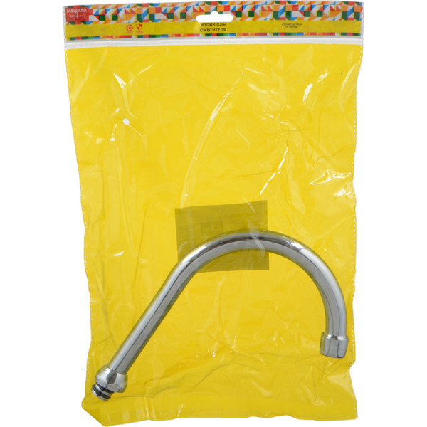 Излив Melodia для кухонного смесителя R-образный с аэратором 20см (MKP20661P)