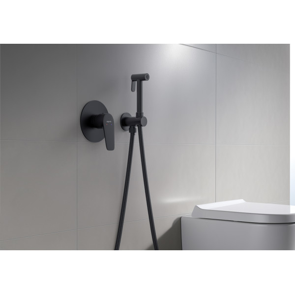 Смеситель с гигиеническим душем Aquatek Бетта черный матовый (AQ1119MB) Смеситель с гигиеническим душем Aquatek Бетта черный матовый (AQ1119MB)