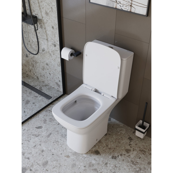 Унитаз-компакт со смывом BelBagno Романо Торнадо с сиденьем soft close P-trap белый (BB2803CP/T-TOR/SC) Унитаз-компакт со смывом BelBagno Романо Торнадо с сиденьем soft close P-trap белый (BB2803CP/T-TOR/SC)