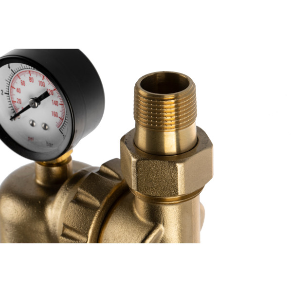 Фильтр самоочищающийся с редуктором Гейзер-Бастион 7508095201 3/4" (латунный корпус, со сгонами) (32679) Фильтр самоочищающийся с редуктором Гейзер-Бастион 7508095201 3/4" (латунный корпус, со сгонами) (32679)