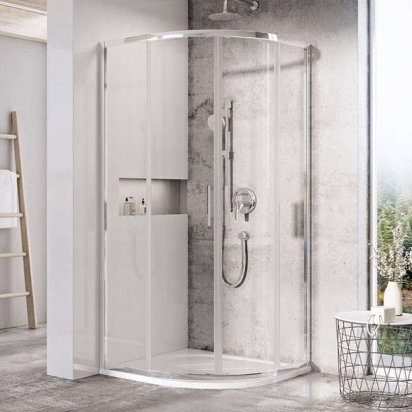 Душевой уголок Ravak Blix 90x90x195 стекло прозрачное, профиль хром (X3BM70C0Z1)